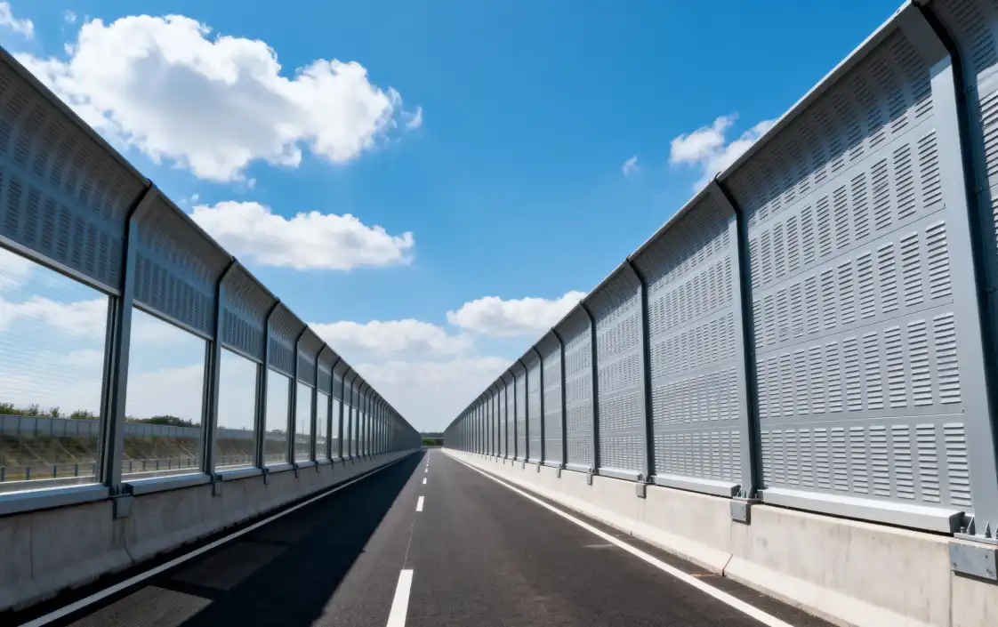 highway steel structure sound barriers