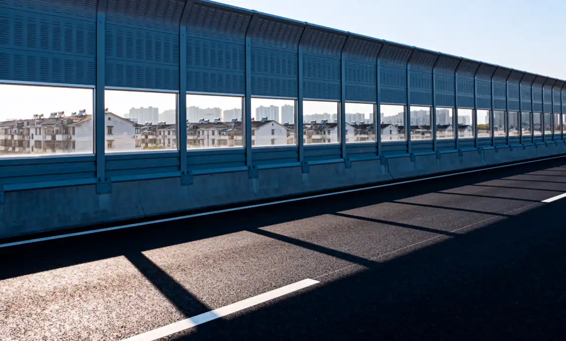  highway steel structure sound barrier 