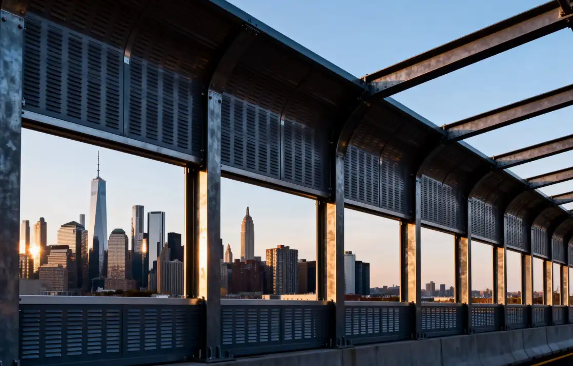 Highway steel structure sound barriers Highway steel structure sound barriers