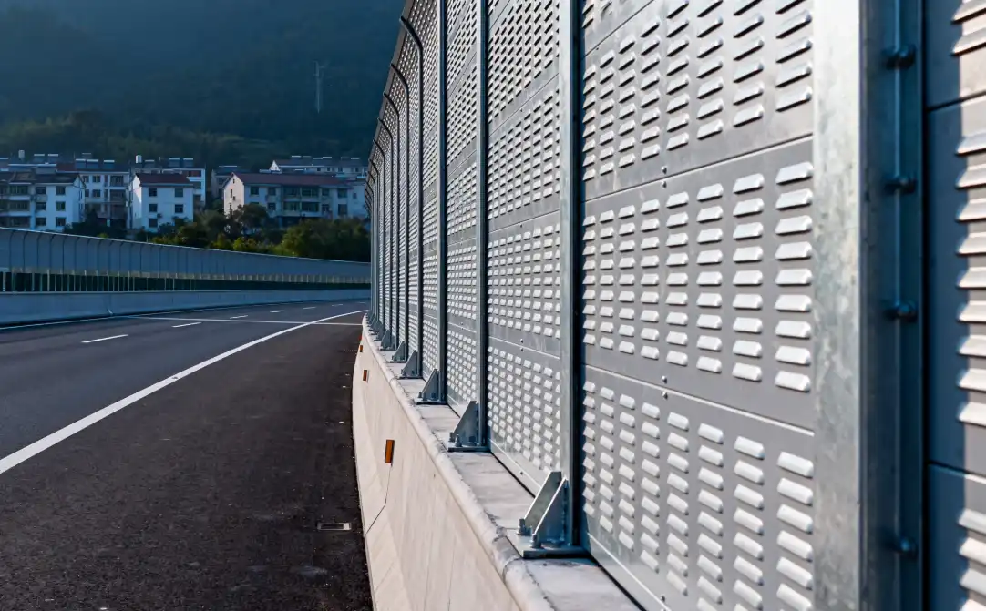 highway steel structure sound barrier