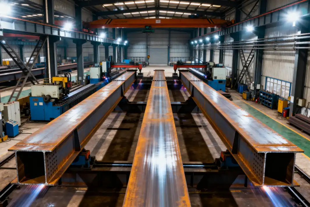 Weathering steel box girders Weathering steel box girders