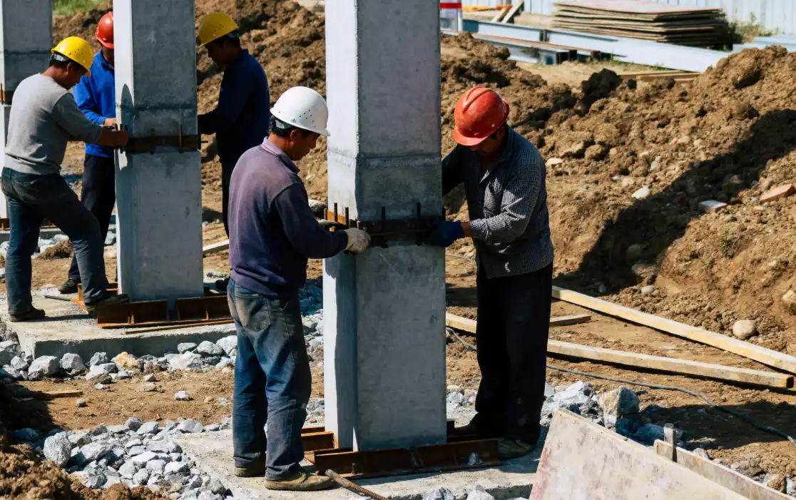 Detachable platform columns