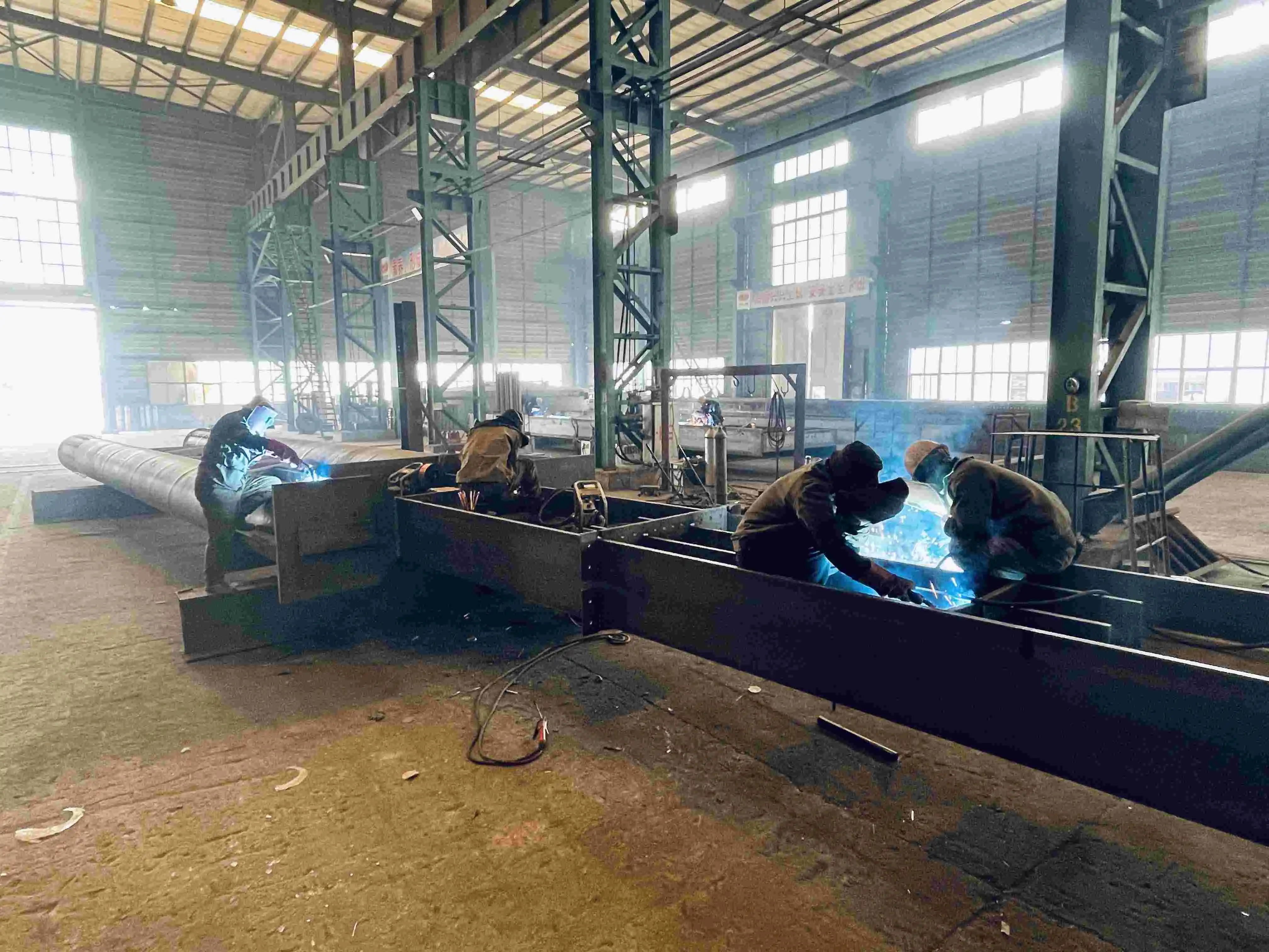 Factory Building Bracing Lattice Column Factory Building Bracing Lattice Column