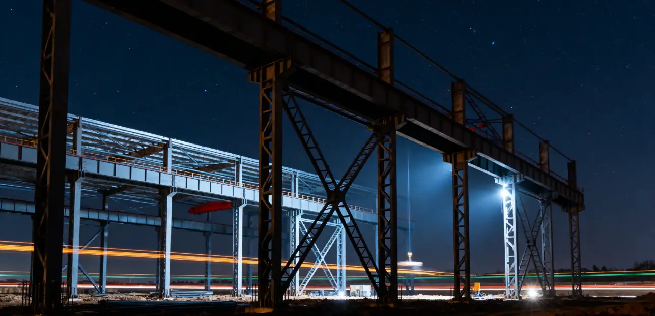  steel frame beams