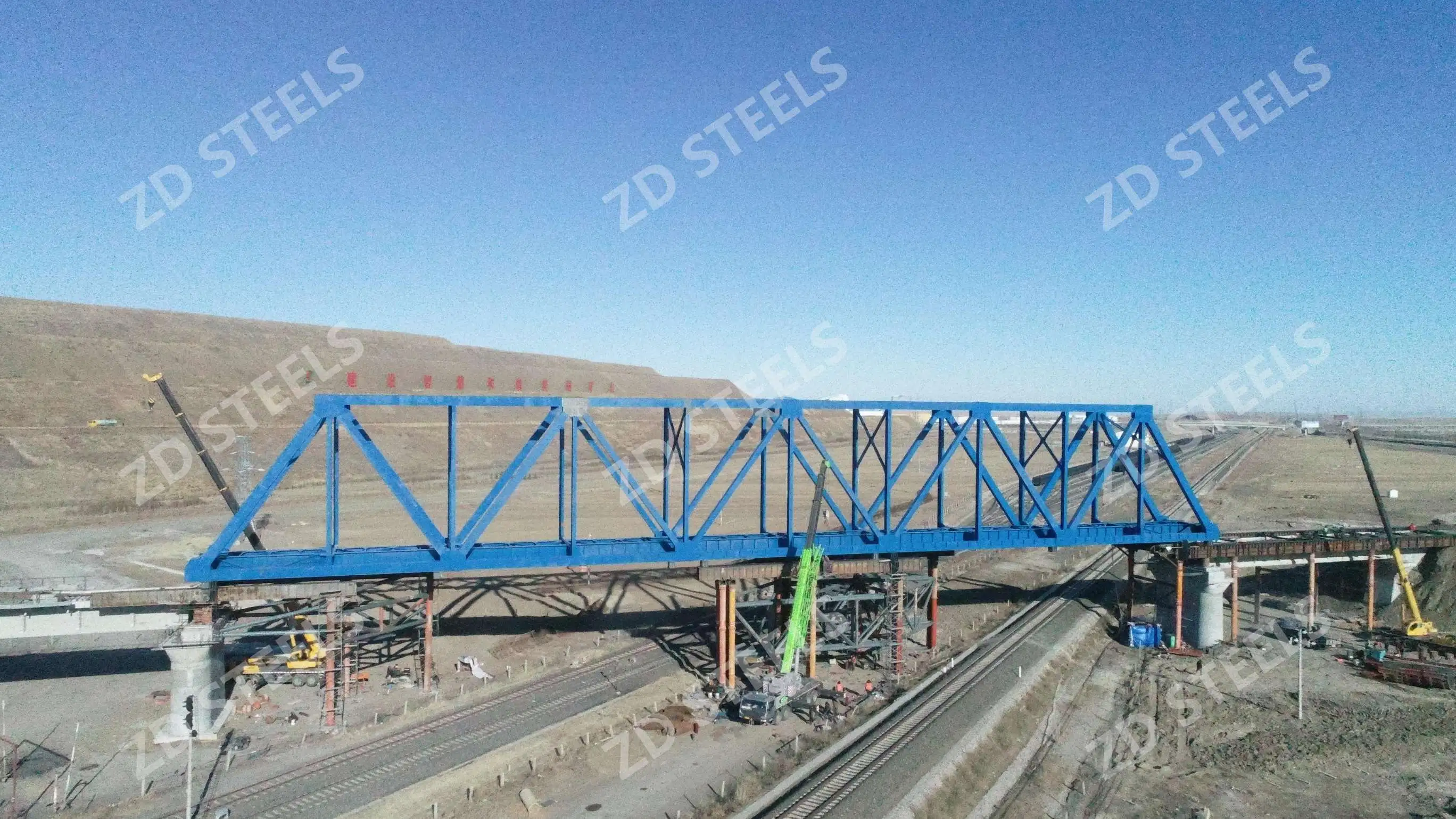 108m Steel Truss Bridge of Baiyinhua East – Saiyinwenduri Railway