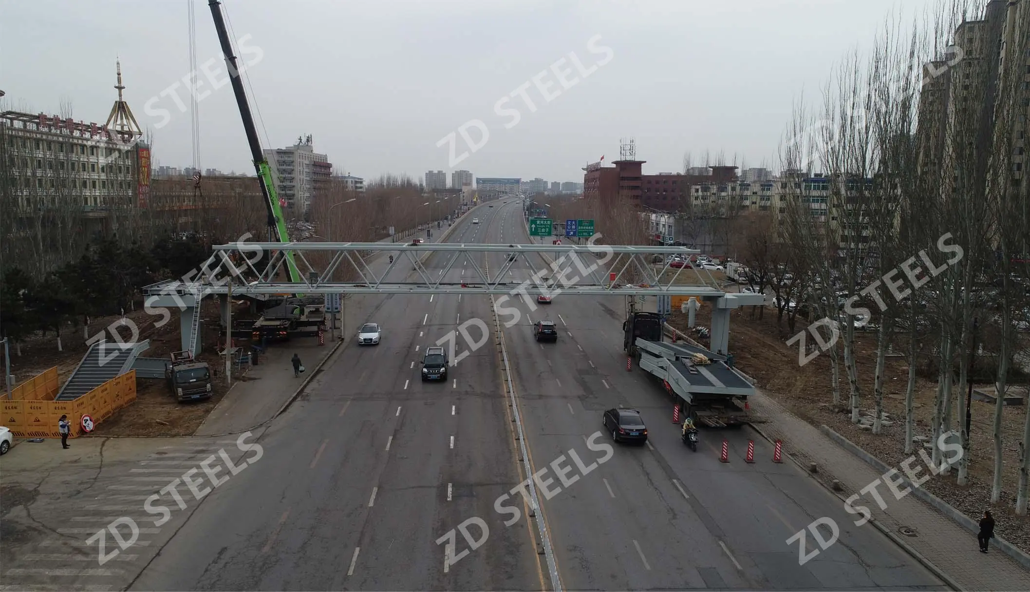 Huanghe Street Pedestrian Overpass, Shenyang Huanghe Street Pedestrian Overpass, Shenyang