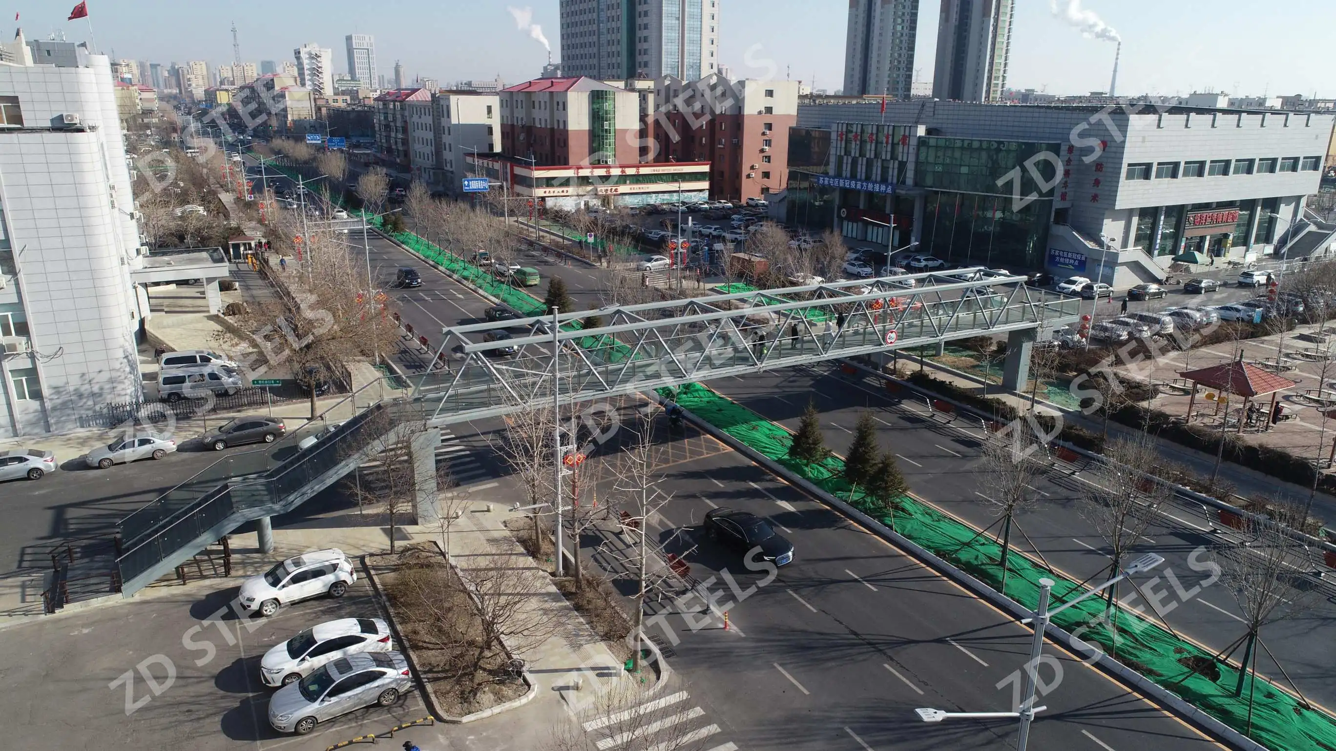Sujiatun Stadium Pedestrian Overpass, Shenyang Sujiatun Stadium Pedestrian Overpass, Shenyang