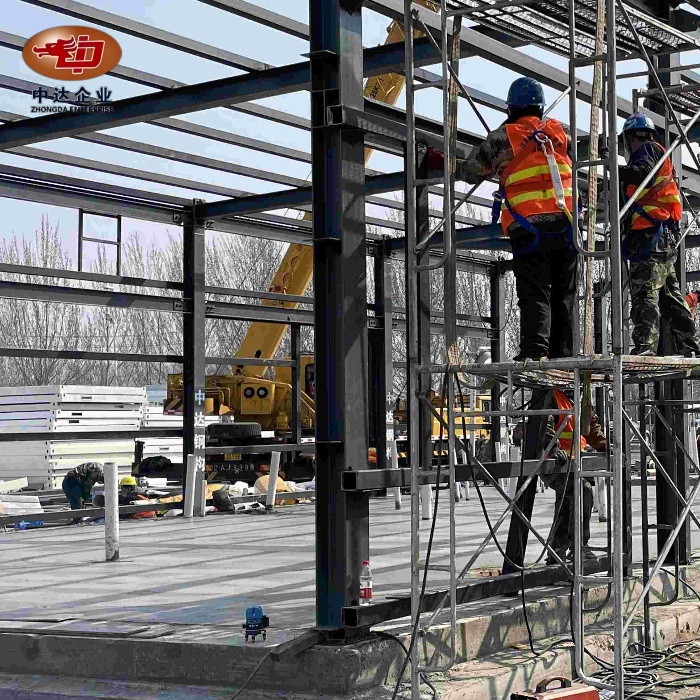 construcción de vigas de acero